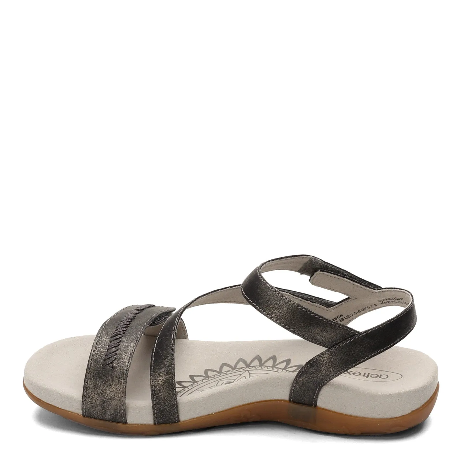 Aetrex Gabby Adjustable Quarter Strap Sandal