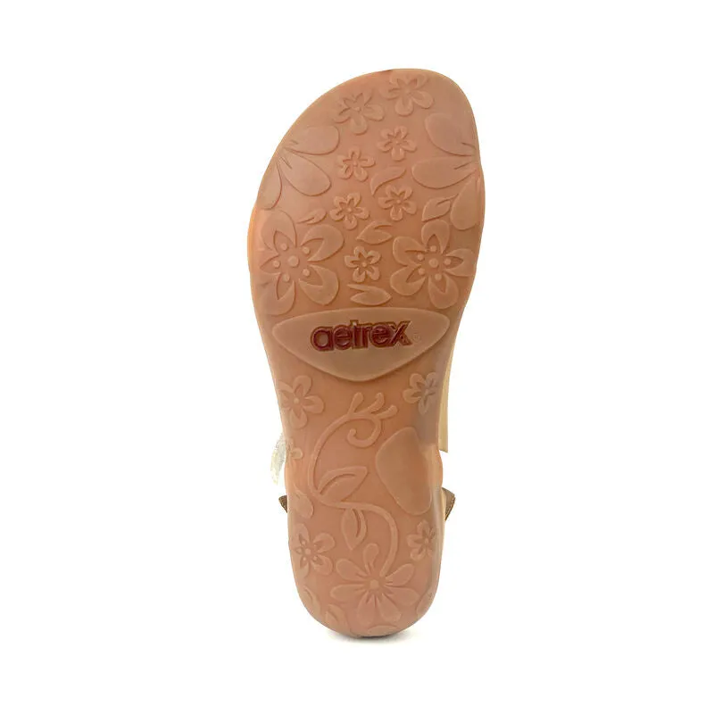 Aetrex Gabby Adjustable Quarter Strap Sandal