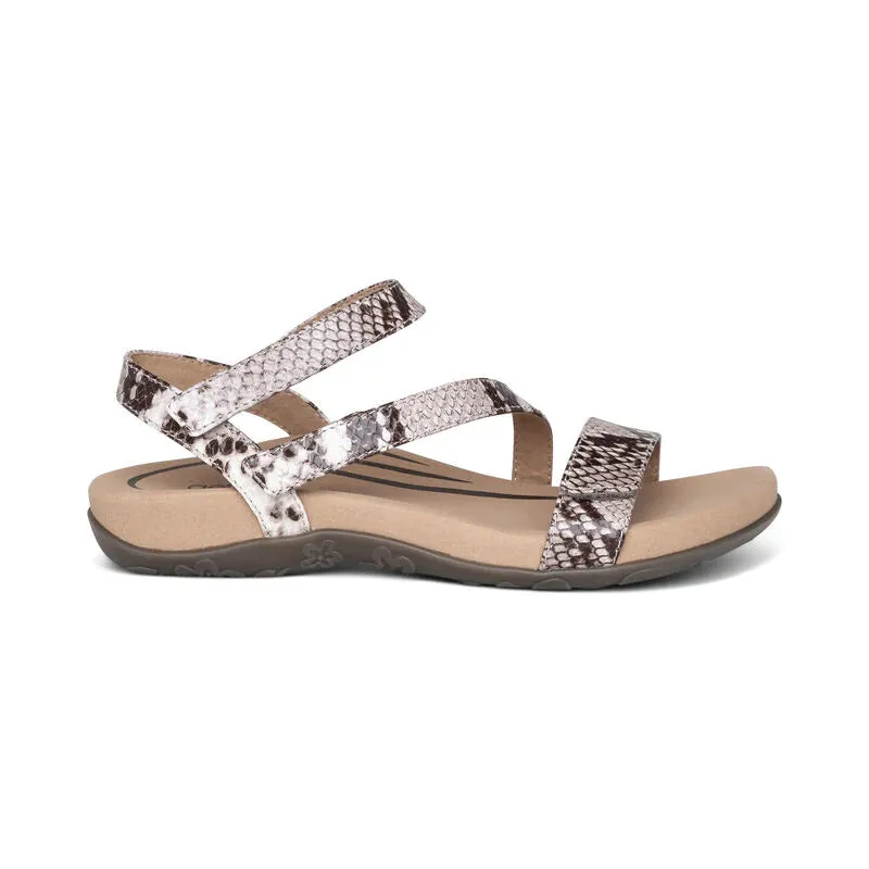 Aetrex Gabby Adjustable Quarter Strap Sandal