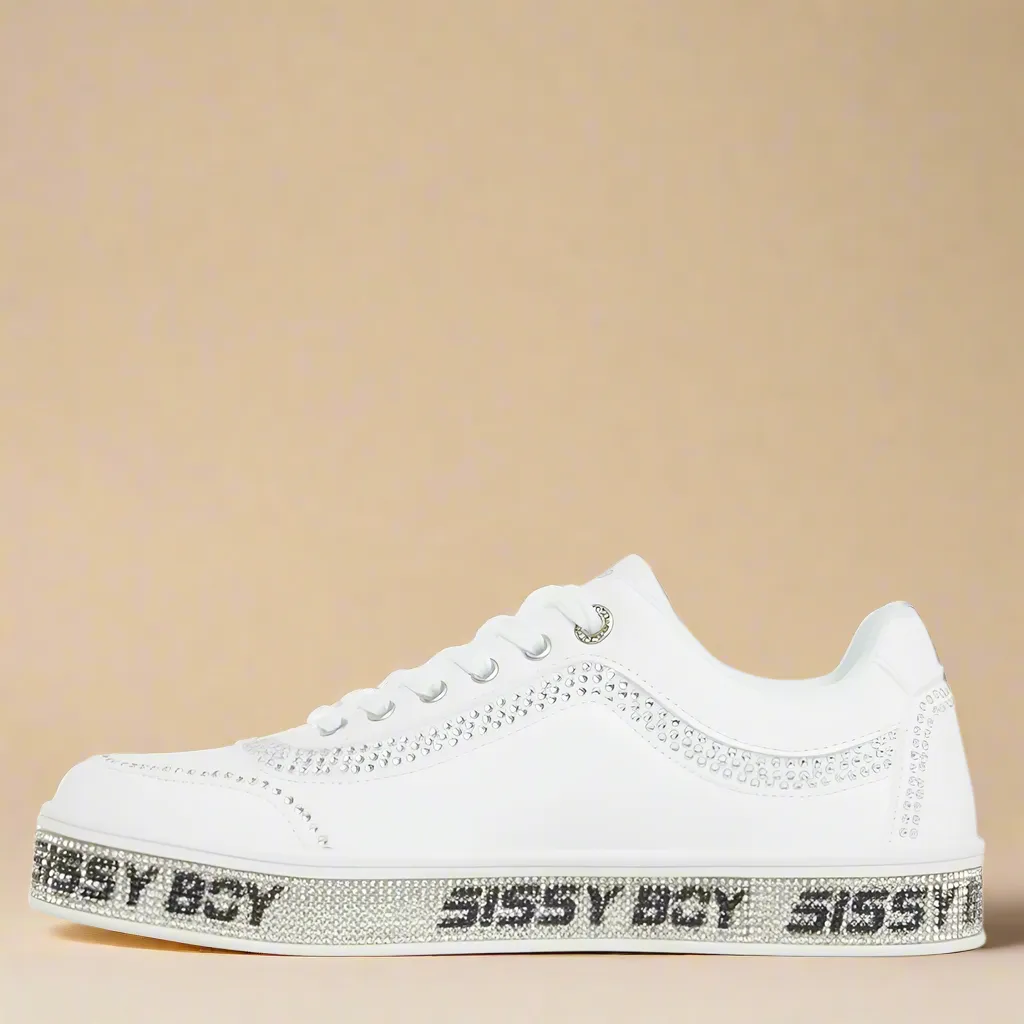 Bling Sneaker With branded Outsole