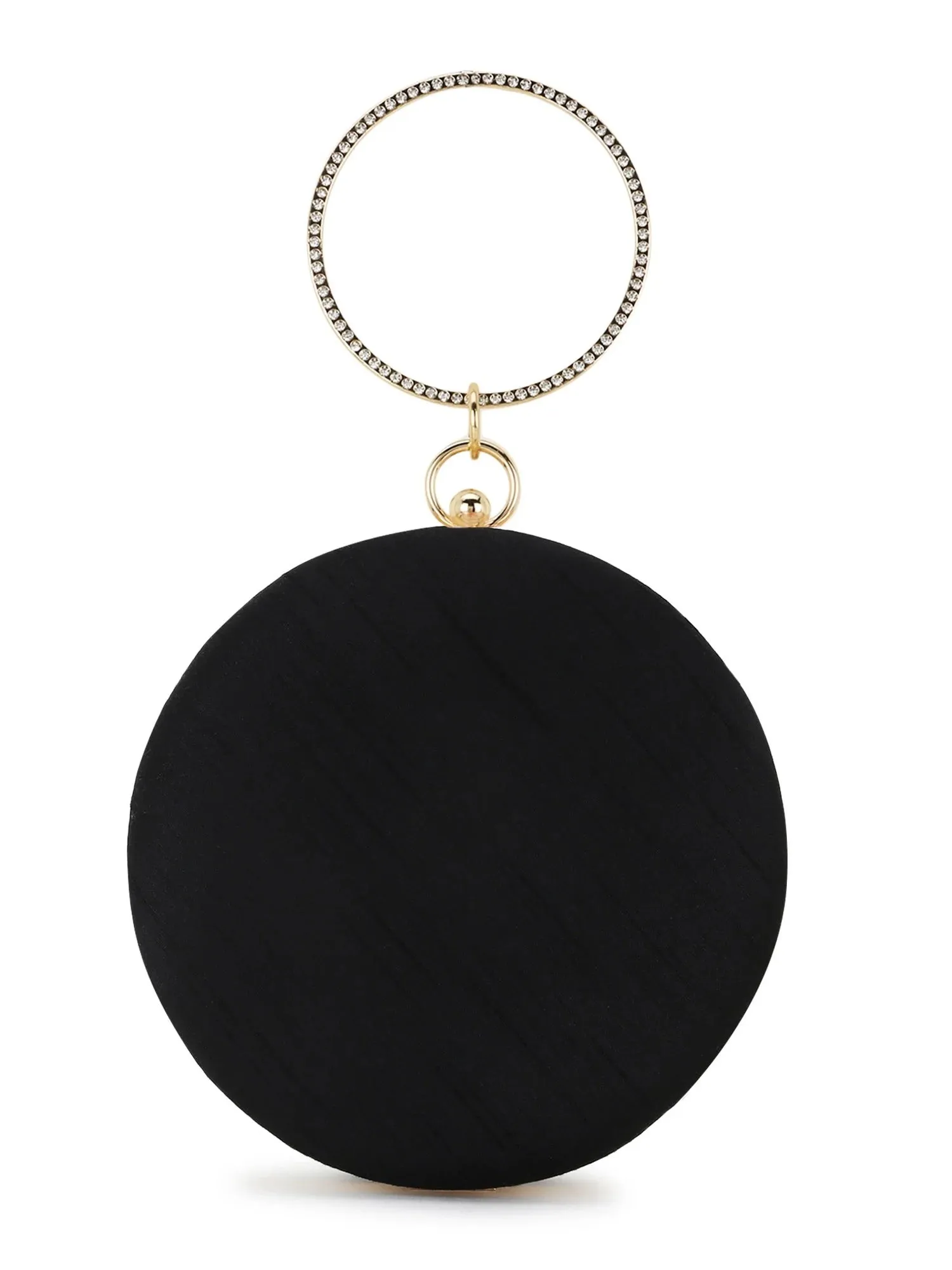 Gala Floral Emroidered Faux Silk Clutch