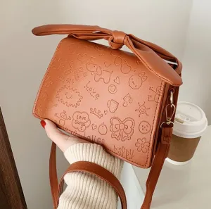 PB127 Brown Decorated Purse