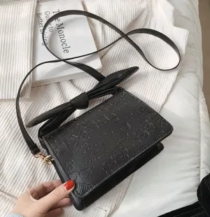 PB164 Black Decorated Purse